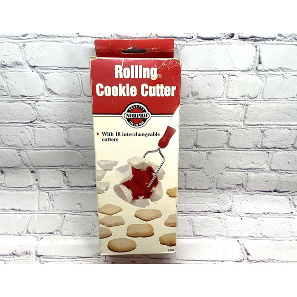 Norpro Rolling Cookie Cutter 18 Christmas Interchangeable Cutters - Picture 2 of 8